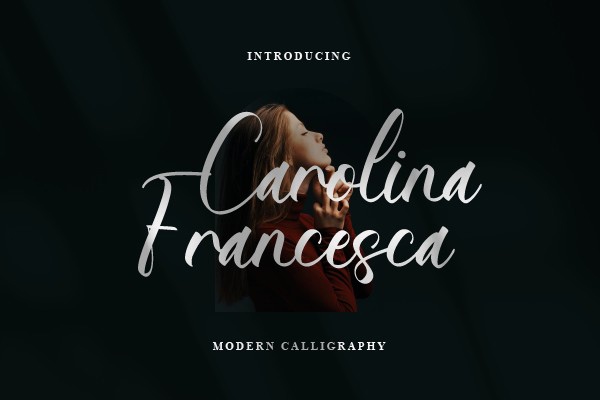 Пример шрифта Carolina Francesca #1