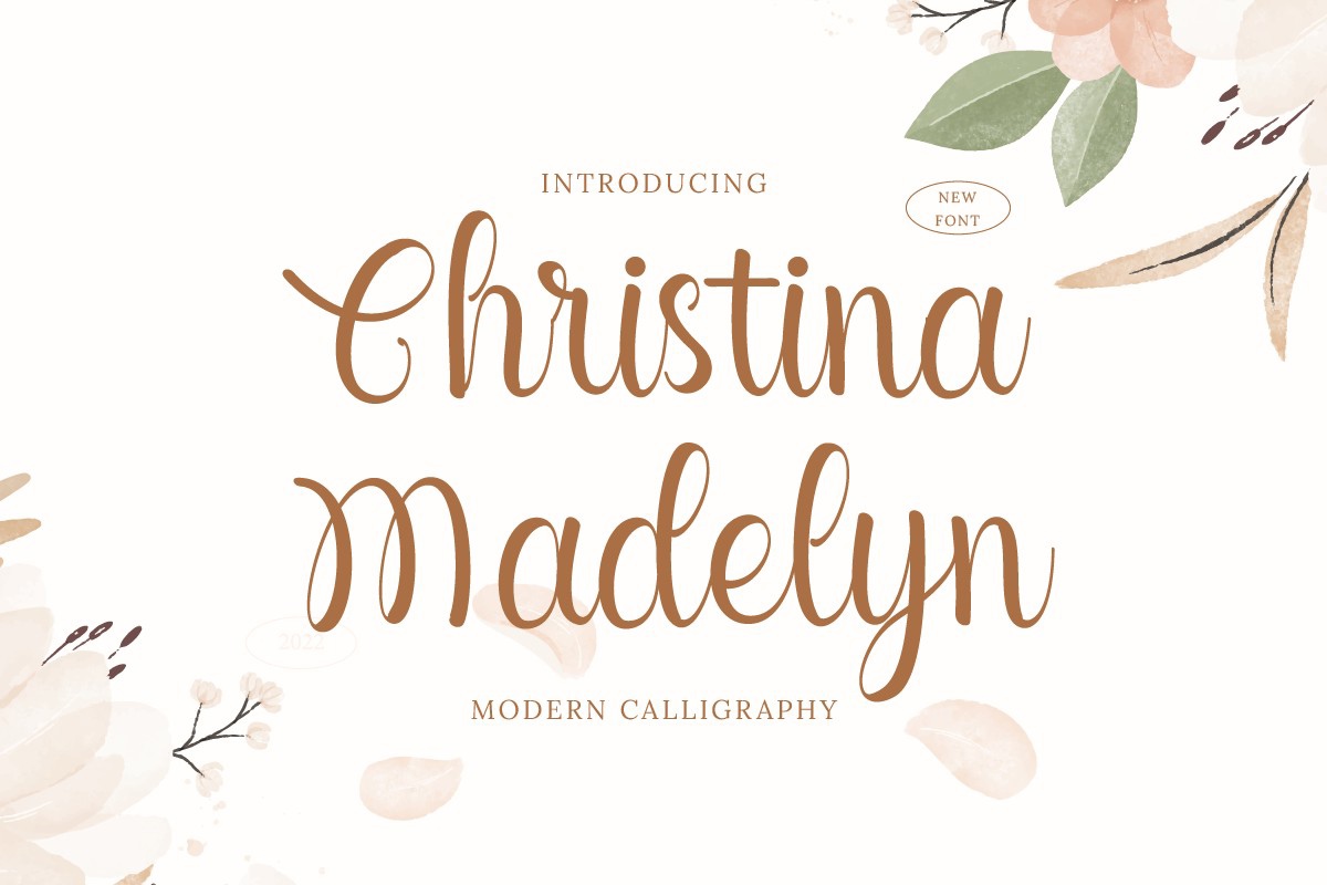 Пример шрифта Christina Madelyn #1