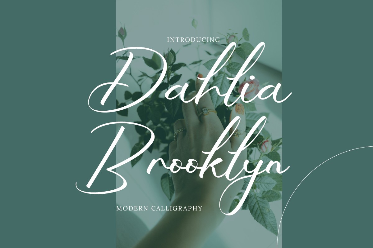 Пример шрифта Dahlia Brooklyn #1