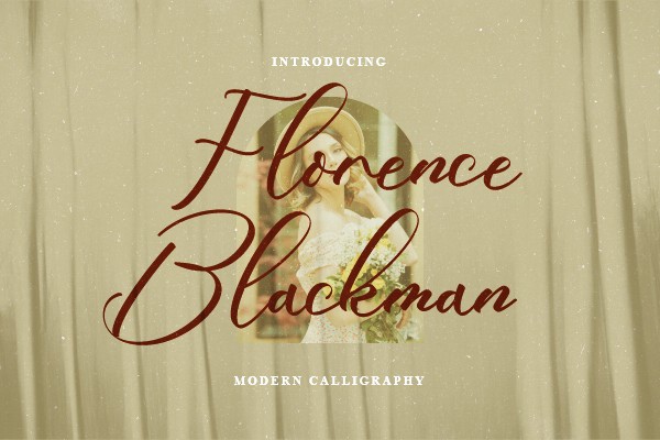 Пример шрифта Florence Blackman #1