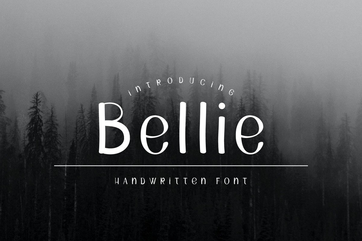Пример шрифта Bellie #1