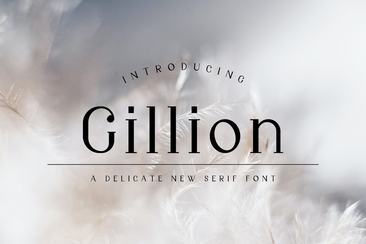 Пример шрифта Gillion #1