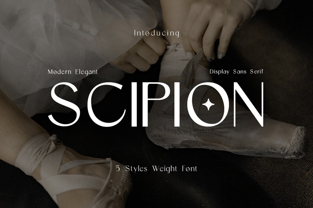 Пример шрифта CF Scipion #1