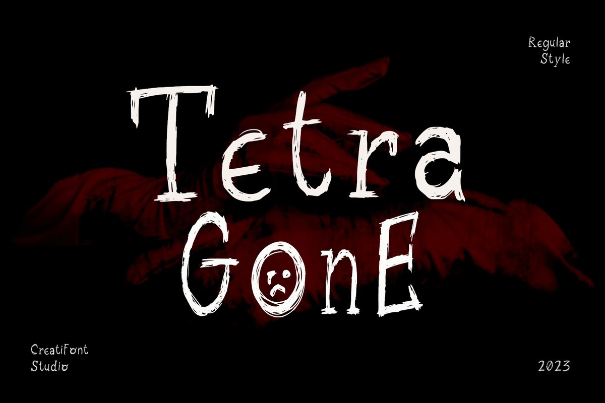 Пример шрифта CF Tetragone #1