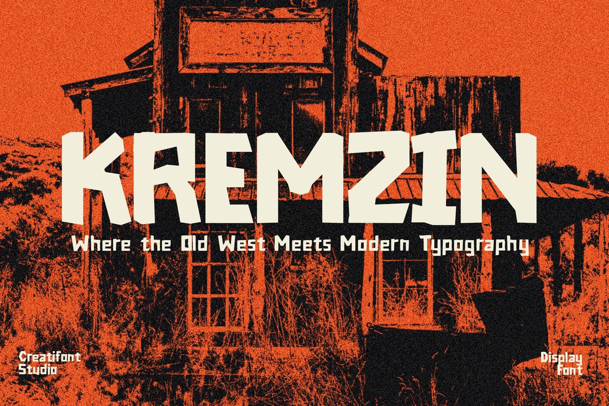 Пример шрифта Kremzin #1