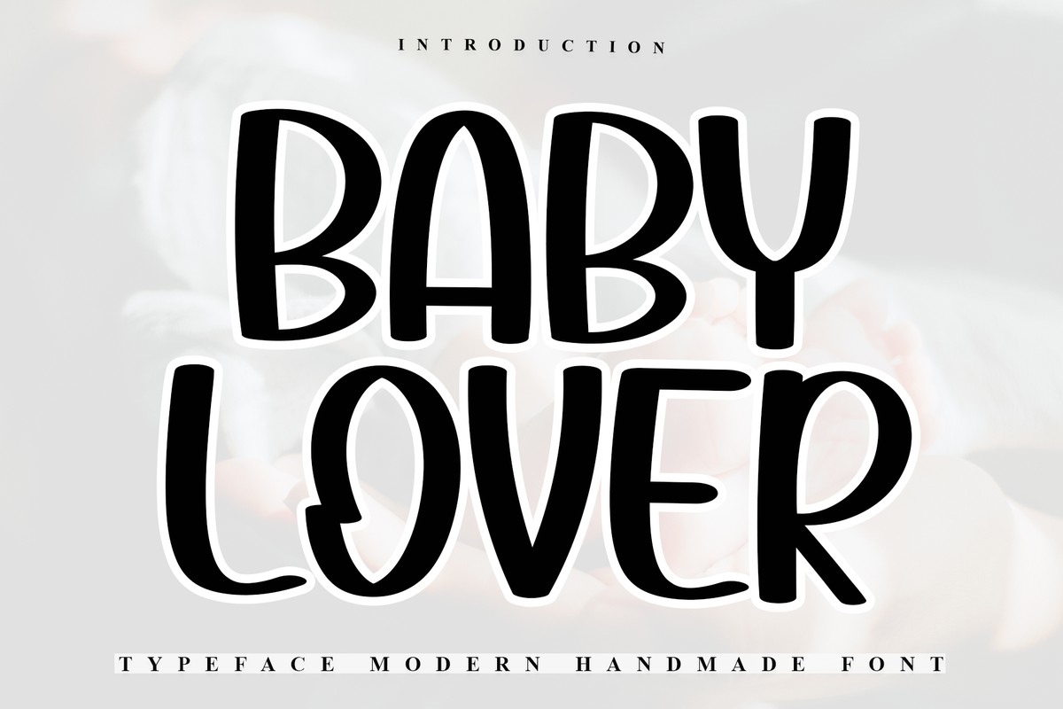 Пример шрифта Babylover #1