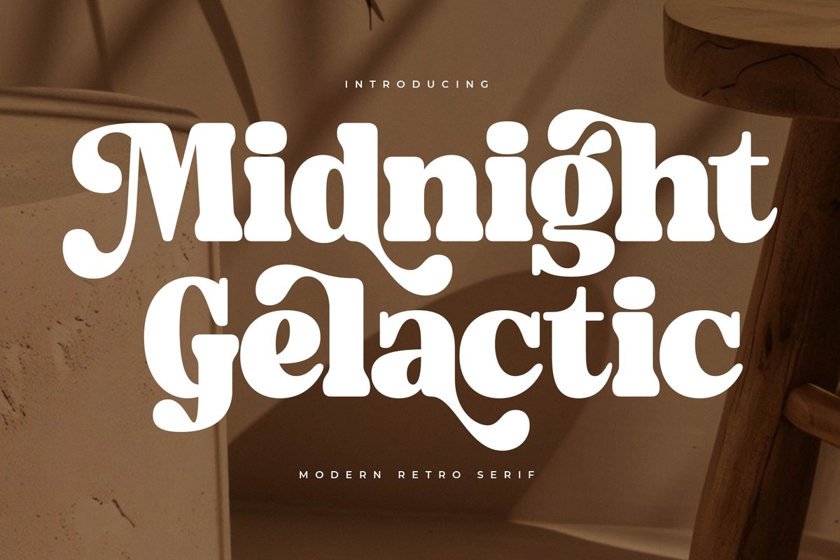 Пример шрифта Midnight Gelactic #1