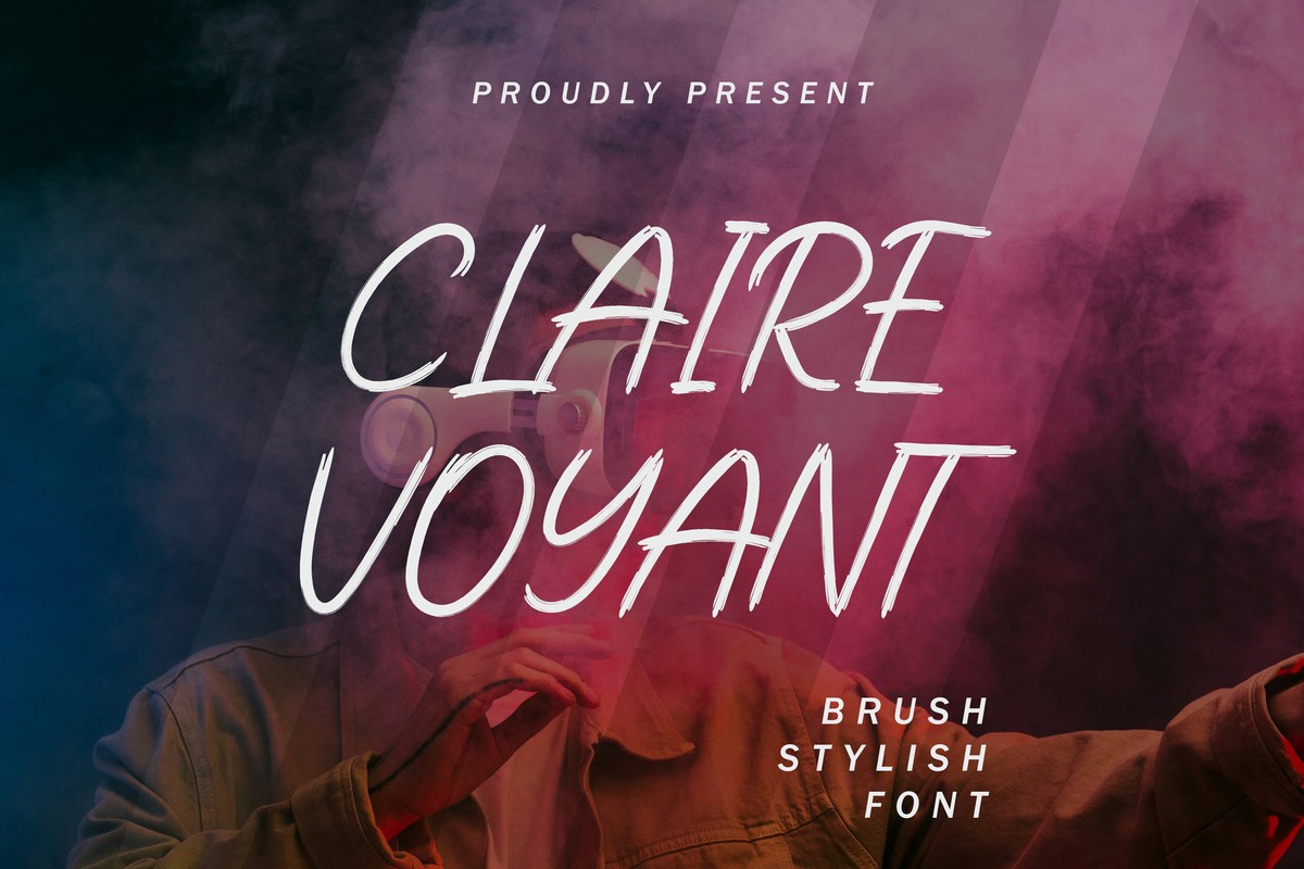 Пример шрифта Clairevoyant #1