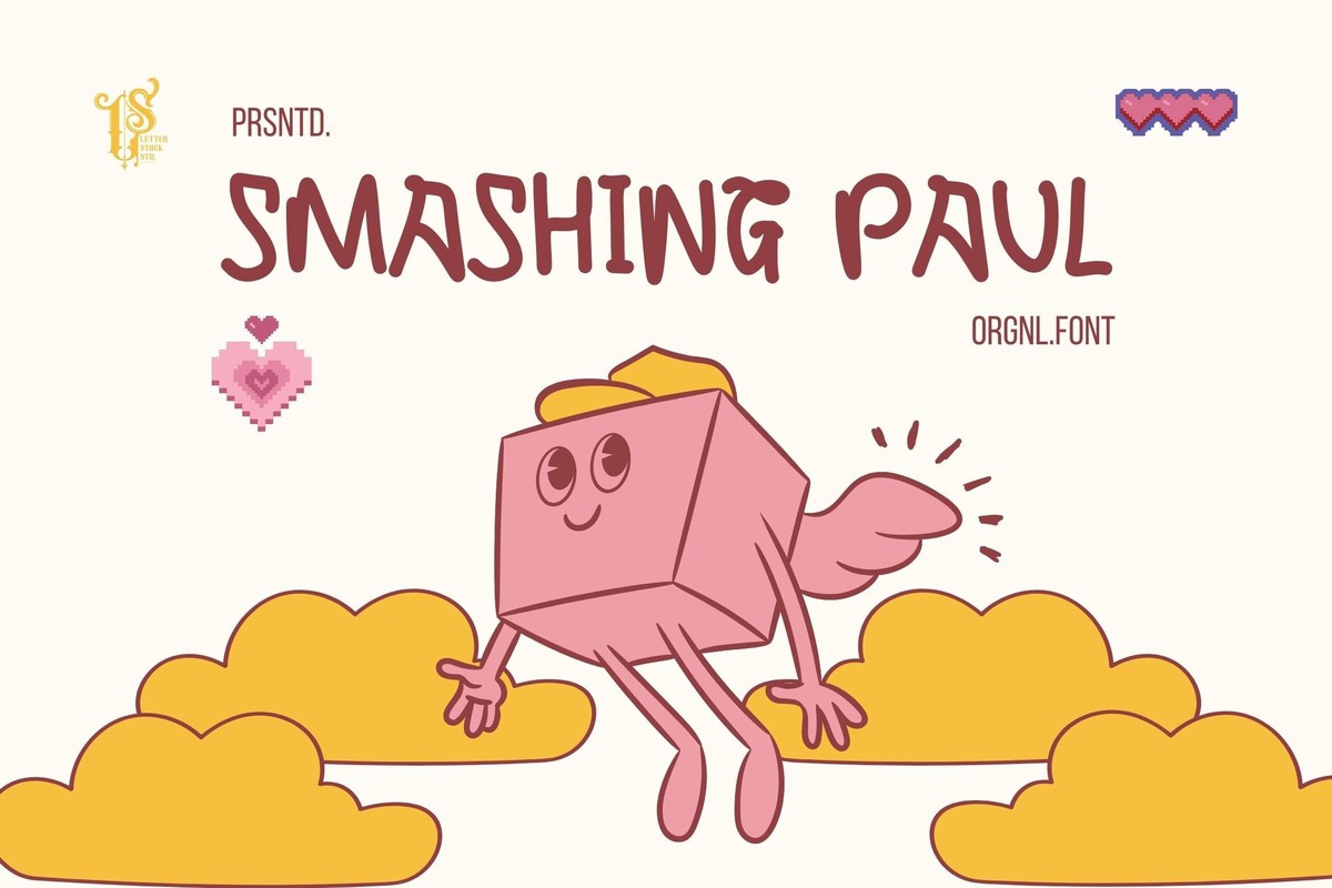 Пример шрифта Smashing Paul #1