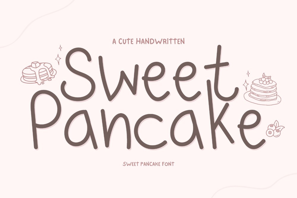 Пример шрифта Sweet Pancake #1