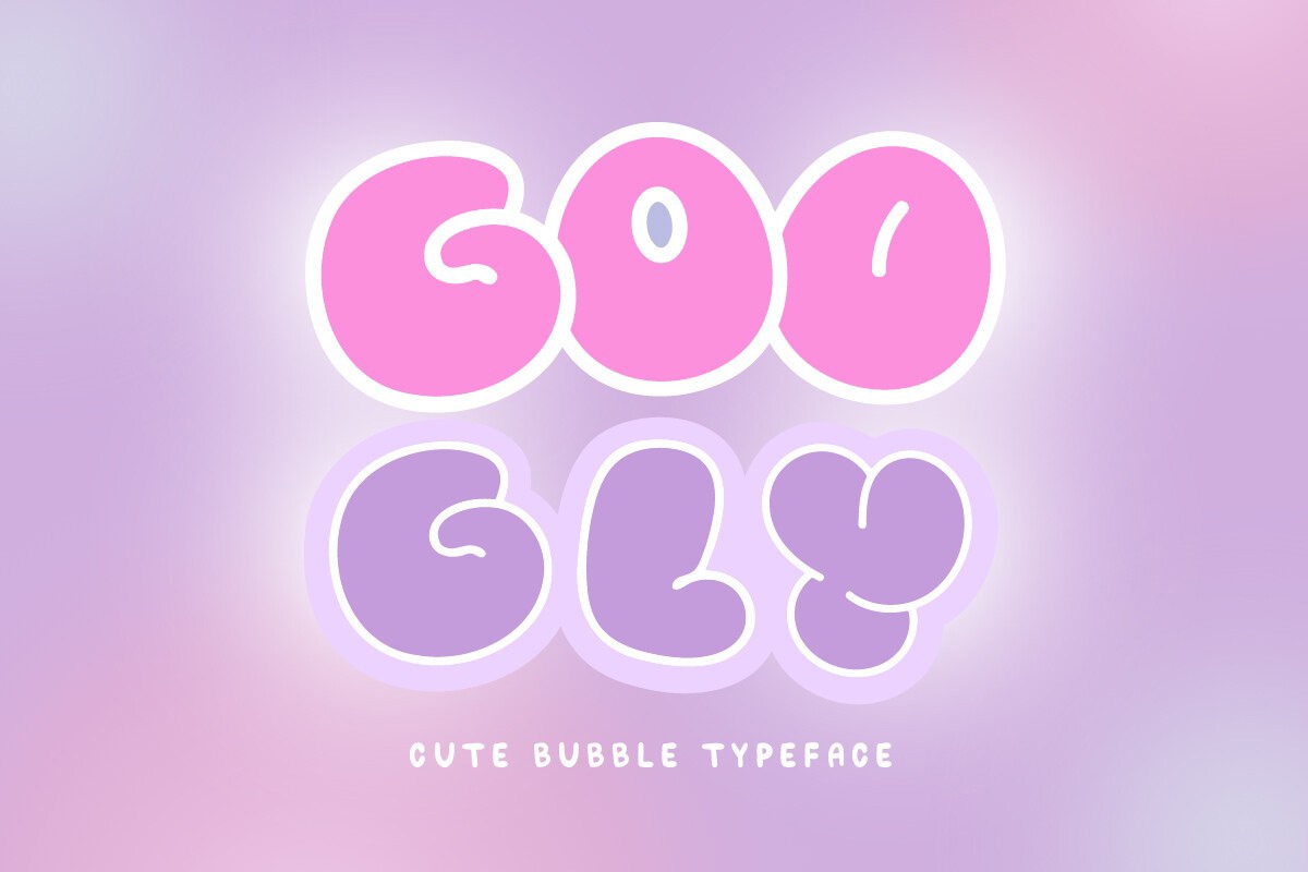 Пример шрифта Googly #1