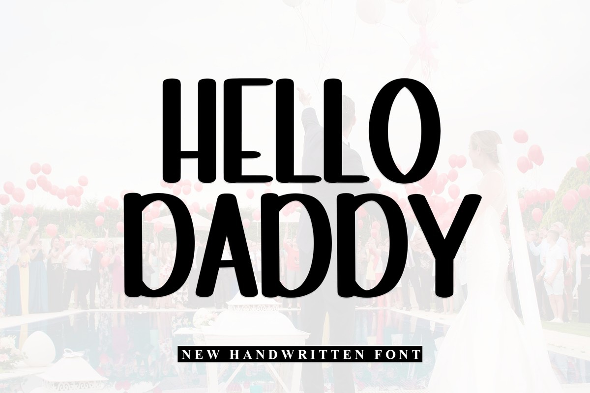 Пример шрифта Hello Daddy #1