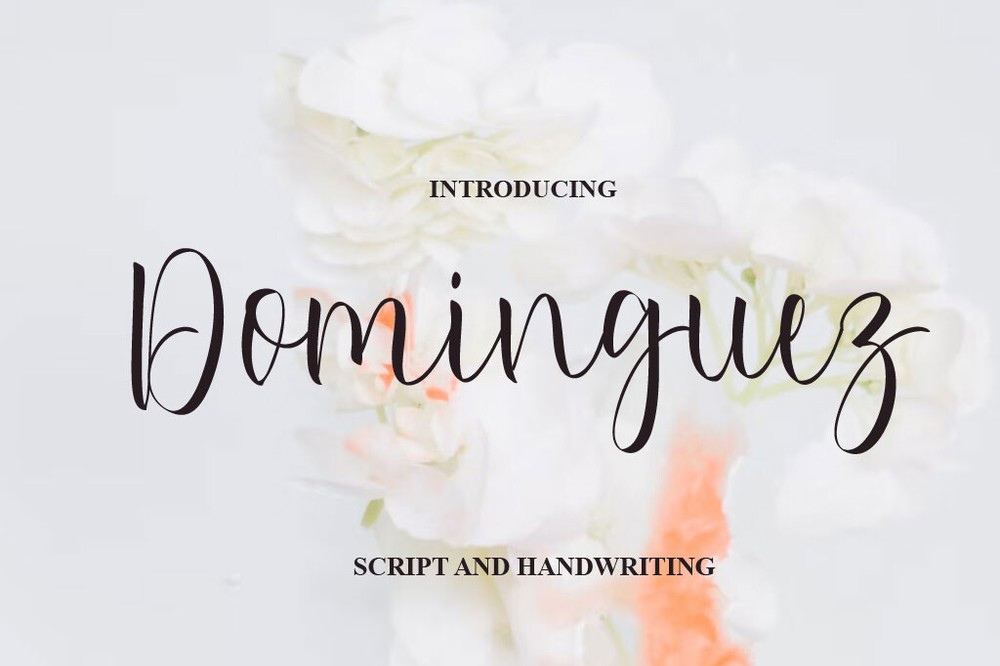 Пример шрифта Dominguez #1