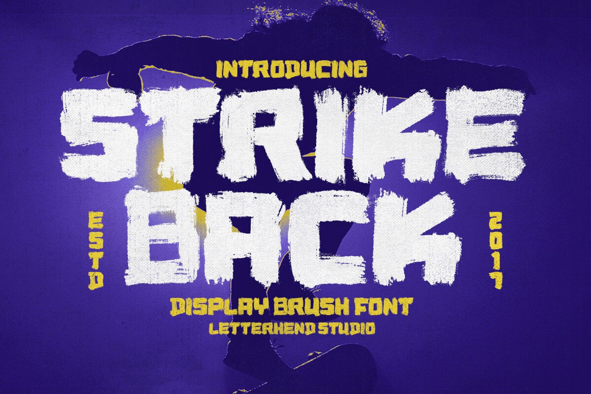 Пример шрифта Strike Back #1