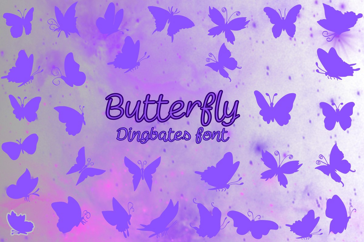 Пример шрифта Buttеrfly #1