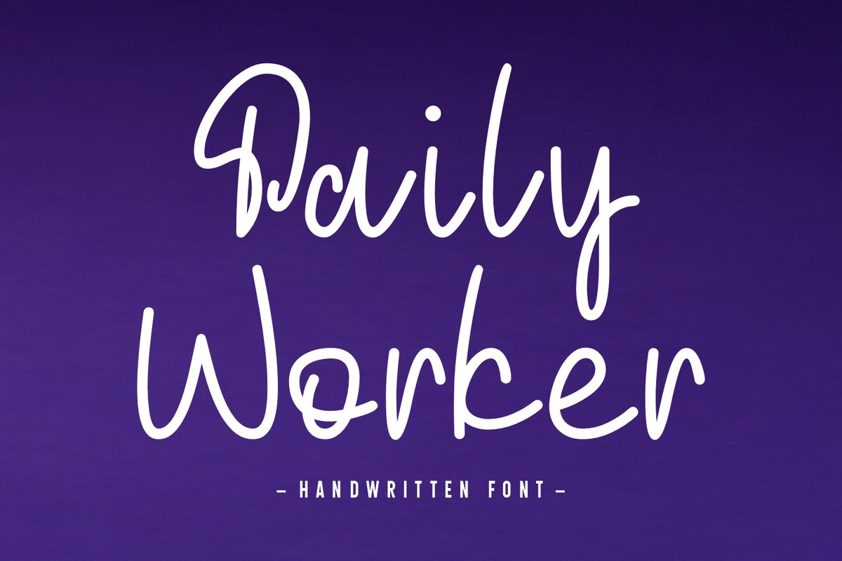 Пример шрифта Daily Worker #1