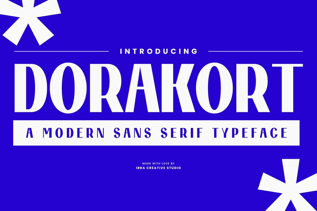 Пример шрифта Dorakort #1