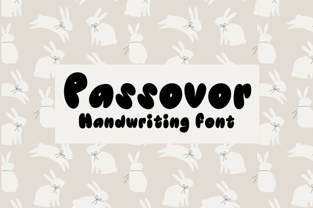 Пример шрифта Passovor #1