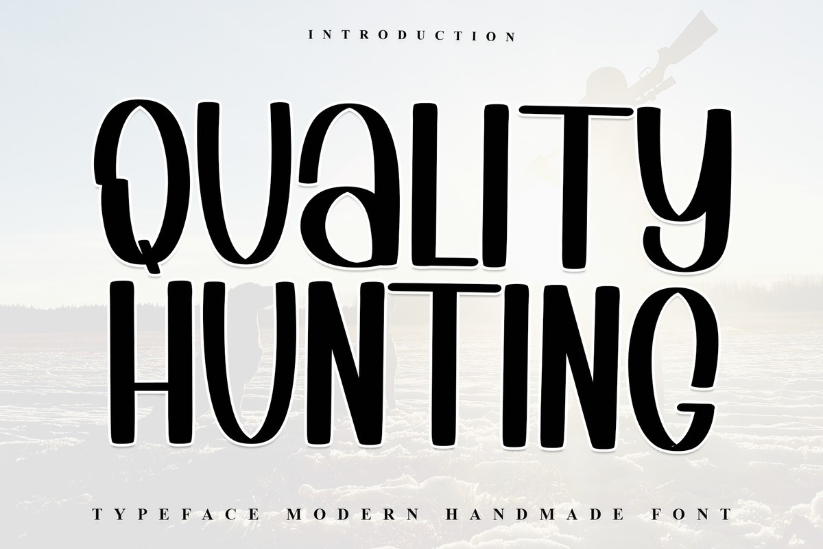 Пример шрифта Quality Hunting #1