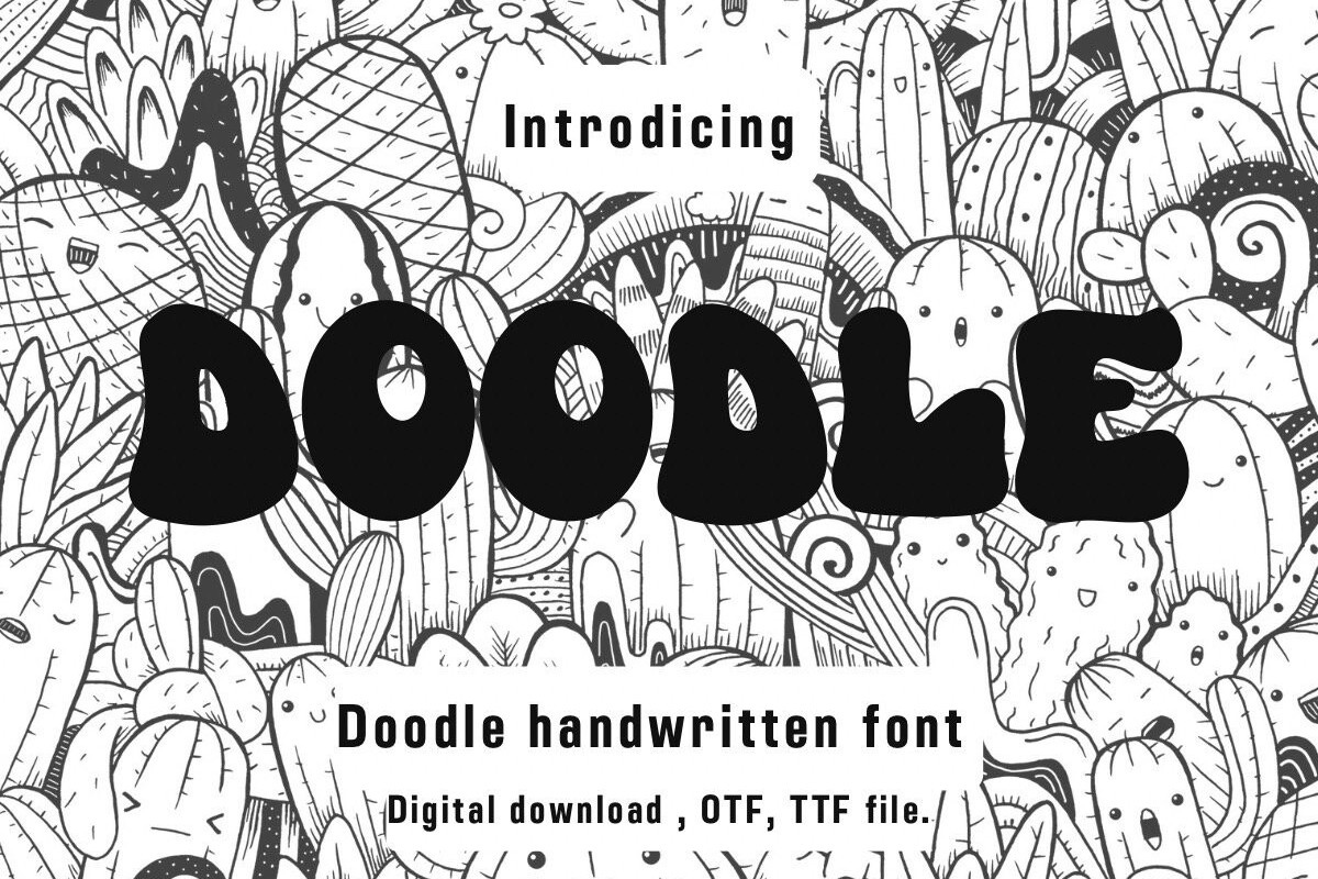 Пример шрифта Doodle #1