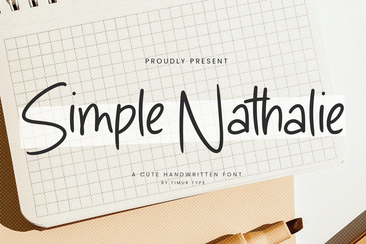 Пример шрифта Simple Nathalie #1