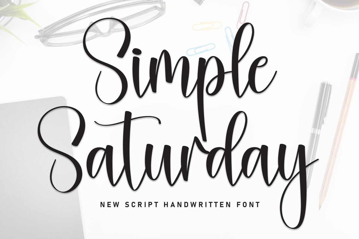 Пример шрифта Simple Saturday #1