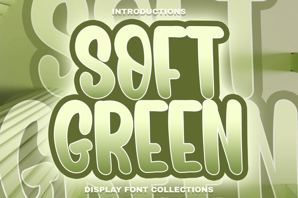 Пример шрифта Soft Green #1