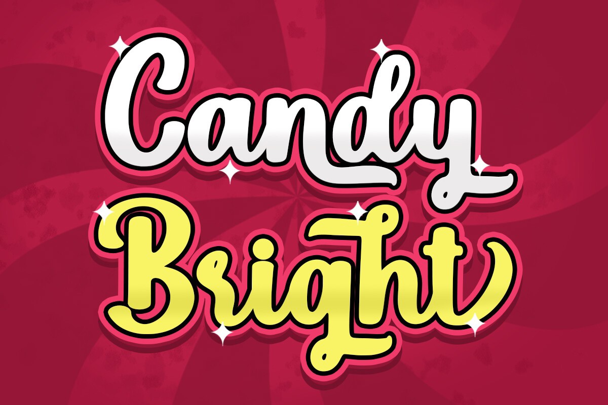 Пример шрифта Candy Bright #1