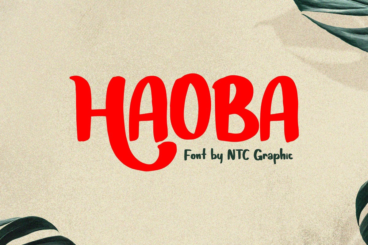 Пример шрифта Haoba #1