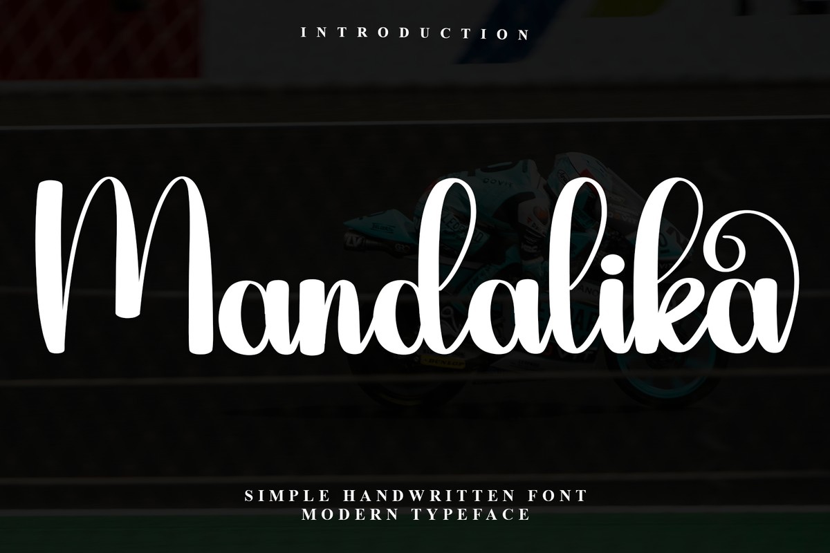 Пример шрифта Mandalika #1