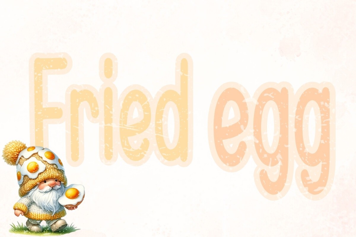 Пример шрифта Fried Egg #1