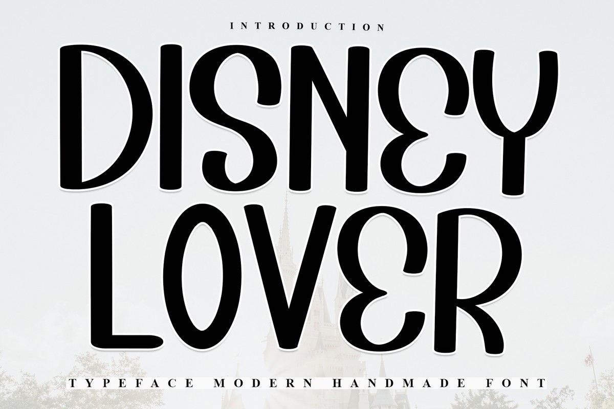 Пример шрифта Disney Lover #1