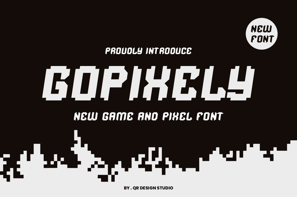 Пример шрифта Gopixely #1