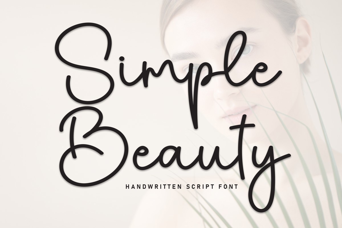 Пример шрифта Simple Beauty #1