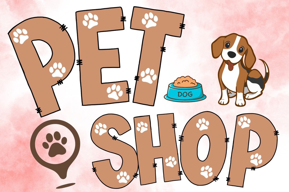 Пример шрифта Pet Shop #1