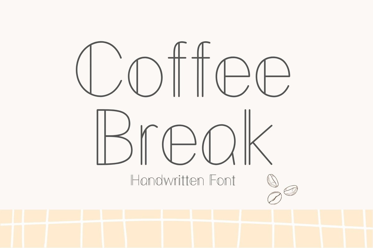 Пример шрифта Coffee Break #1