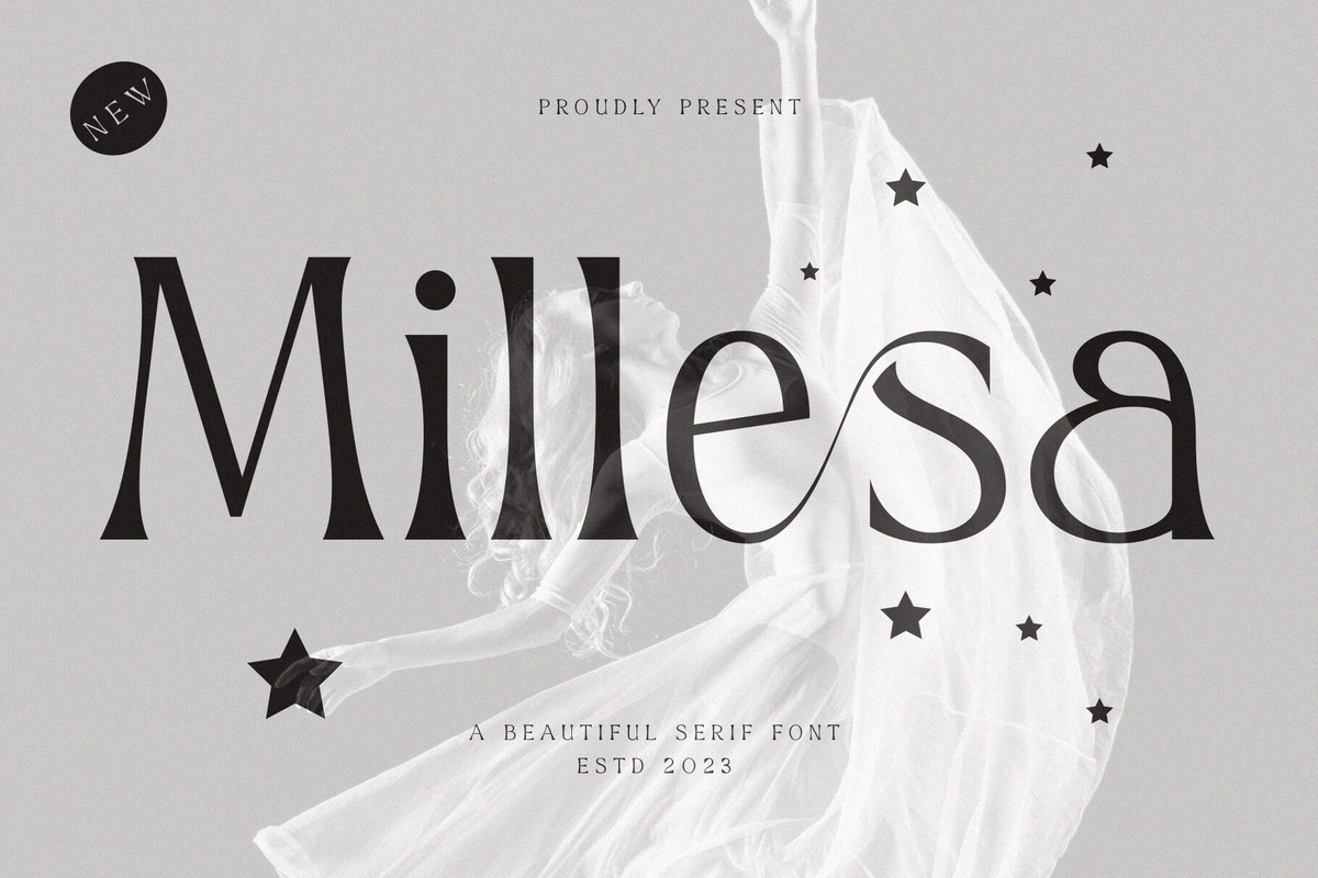 Пример шрифта Millesa #1