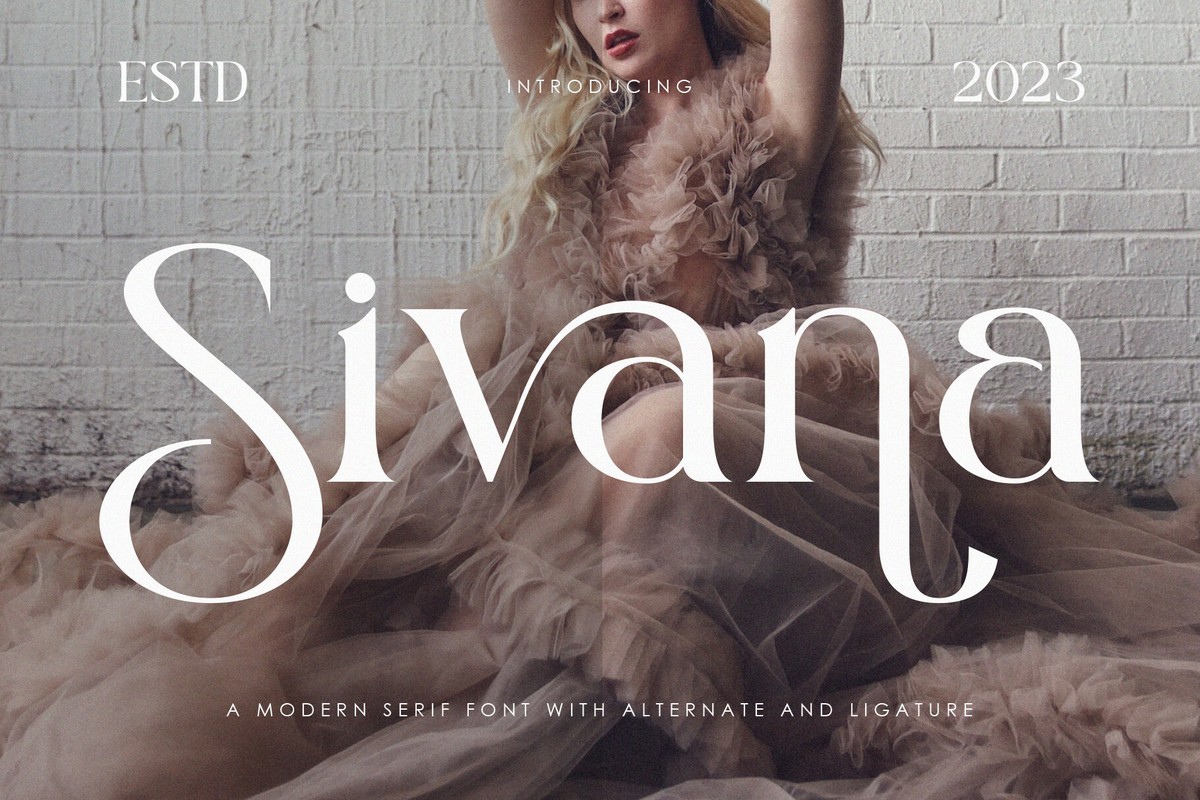 Пример шрифта Sivana #1