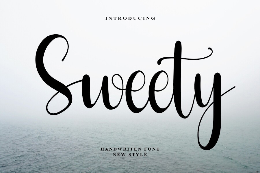 Пример шрифта Sweety #1