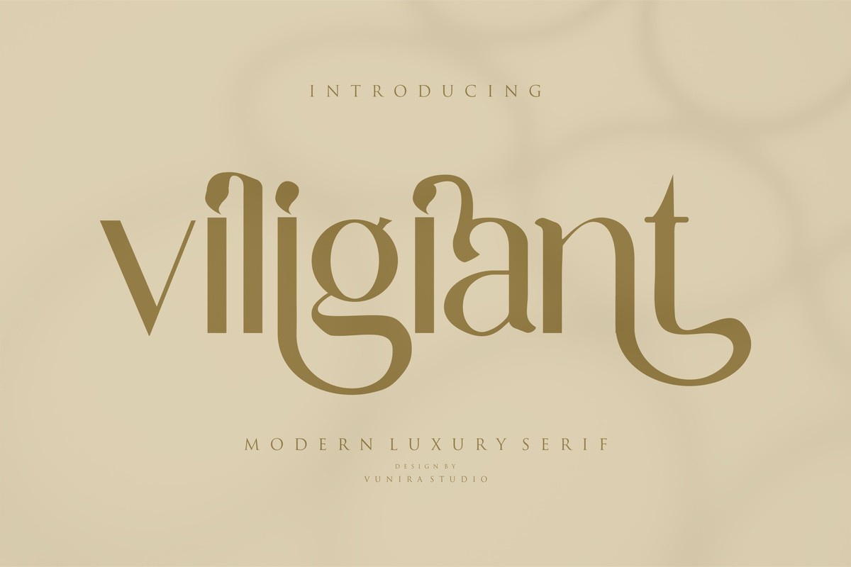 Пример шрифта Viligiant #1