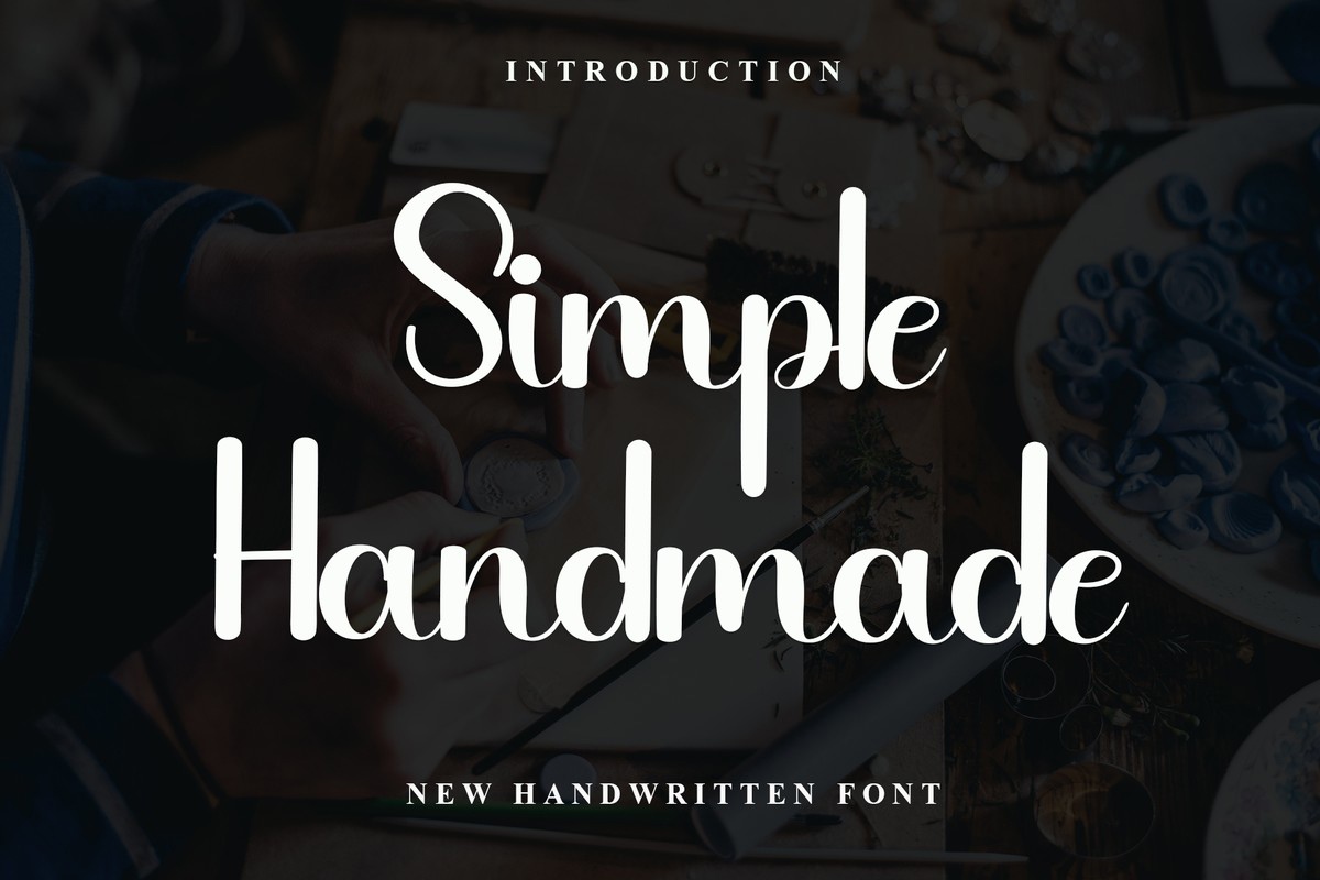 Пример шрифта Simple Handmаde #1