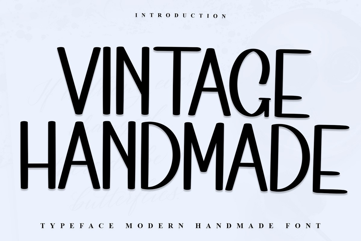 Пример шрифта Vintage Handmade #1