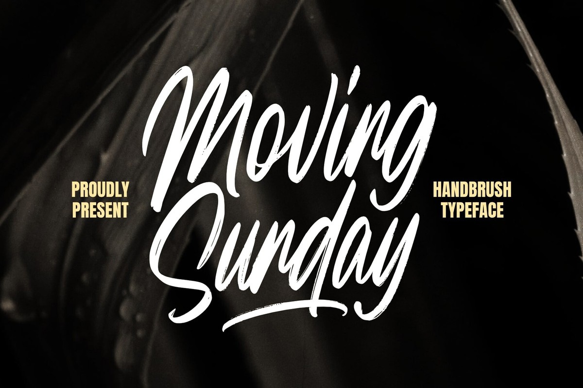 Пример шрифта Moving Sunday #1