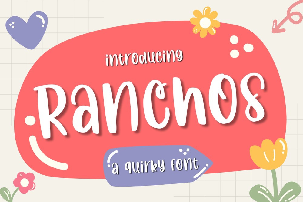 Пример шрифта Ranchos #1