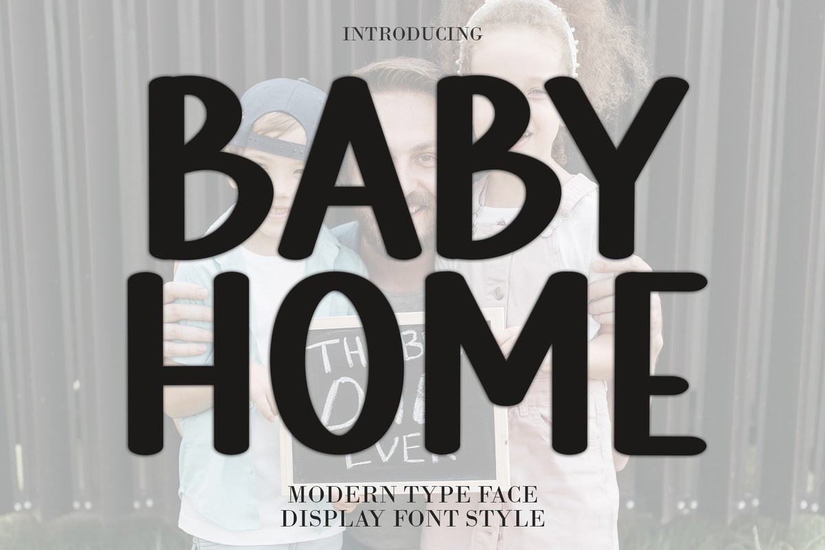 Пример шрифта Baby Home #1