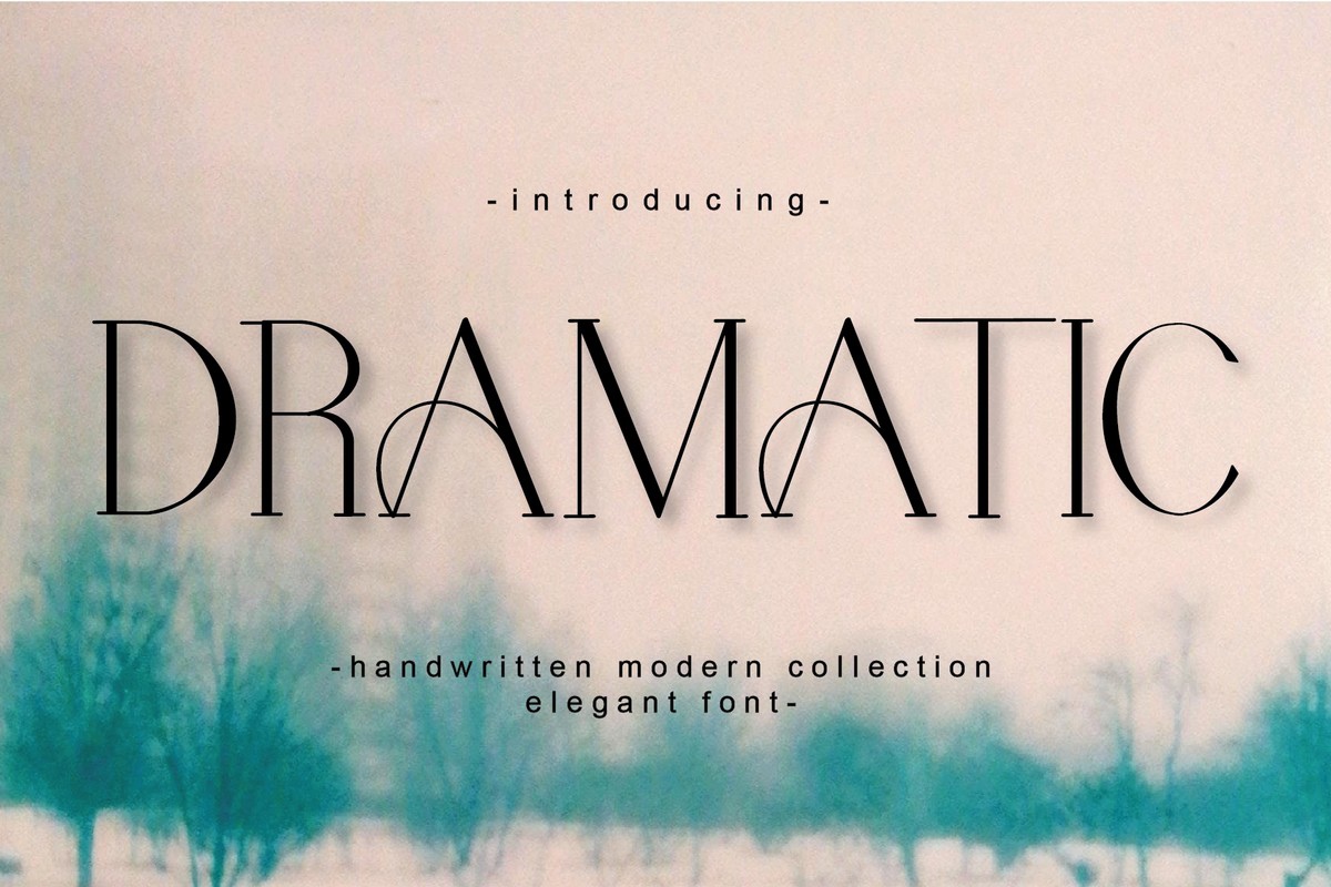 Пример шрифта Dramatic #1