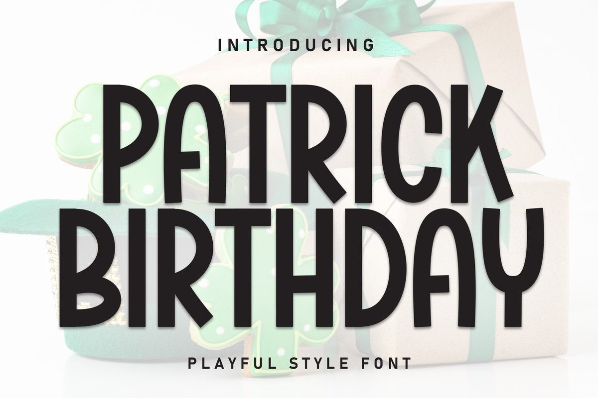 Пример шрифта Patrick Birthday #1
