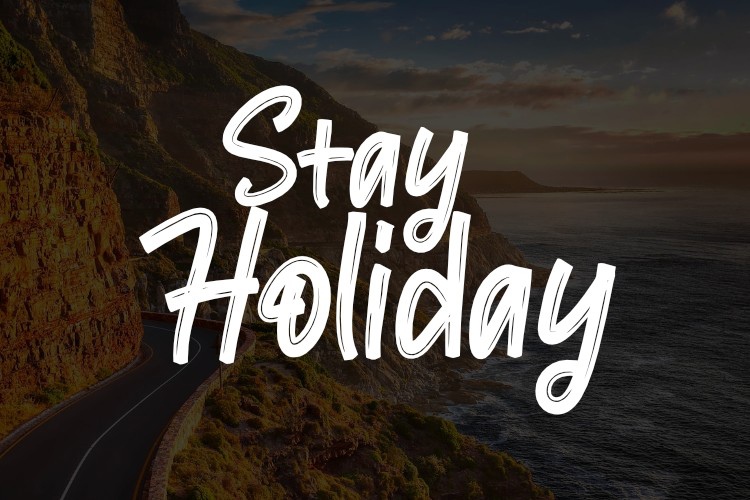 Пример шрифта Stay Holiday #1