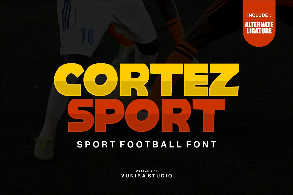 Пример шрифта Cortez Sport #1