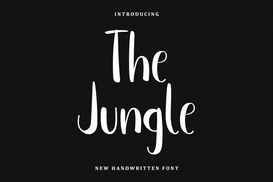 Пример шрифта The Jungle #1